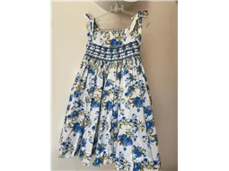 Vestido Floral Azul com Alcinha