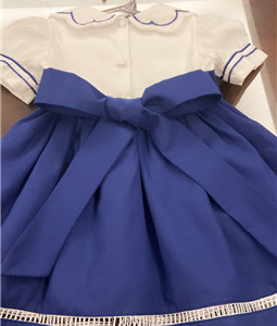 Vestido Gola Nuvem Azul Marinho