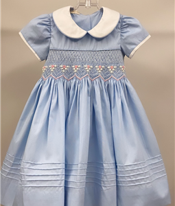 Vestido Luxo Azul detalhe na Barra
