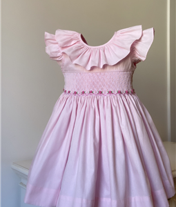 Vestido Rosa com Babados