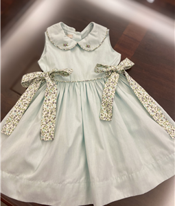 Vestido Verde Detalhes Estampa Liberty