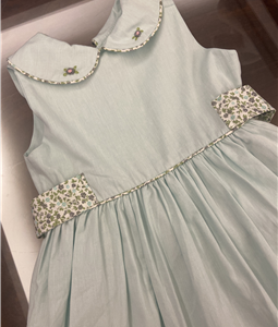 Vestido Verde Faixa Vichy