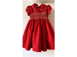 Vestido Vermelho Flores Bordadas e Detalhes