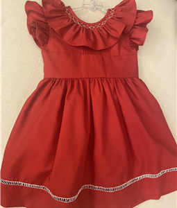 Vestido Vermelho Laos e Babados