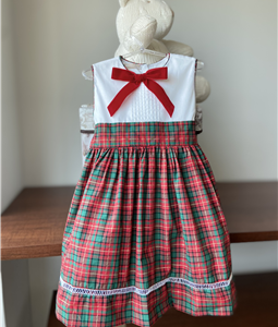 Vestido Xadrez Lao Vermelho Removvel